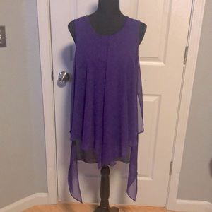 Adele & May two layer shirt purple size L